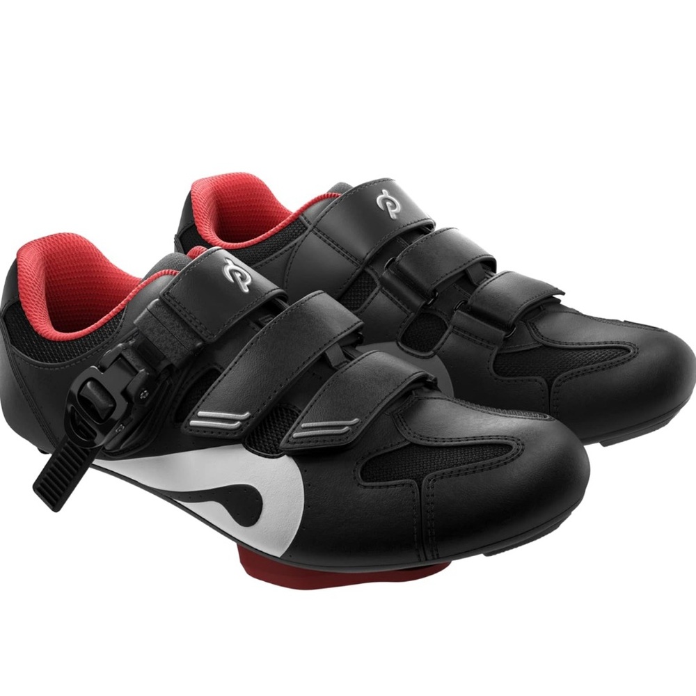 Peloton Black and Red Spin Shoes